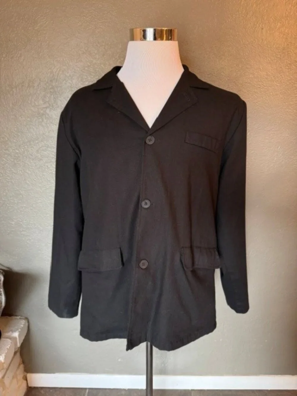 Mens Black Casual Blazer XL